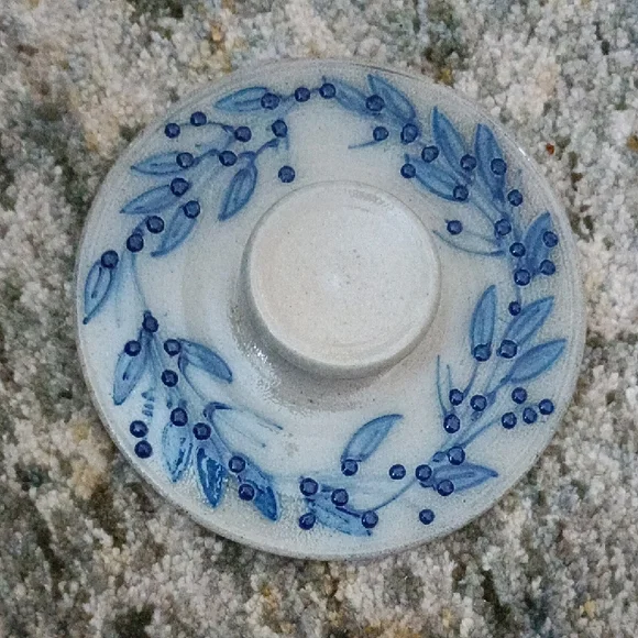 Salmon Falls Pottery Butter Dish W/Lid 2009 Decor By Don Haines - Picture 9 of 10